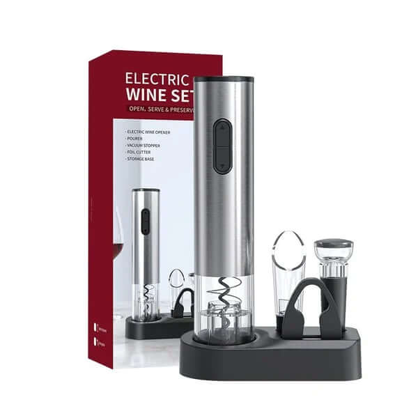 Elektrischer Weinöffner Set mit Zubehör – Mühelose Entkorkung für Weinliebhaber