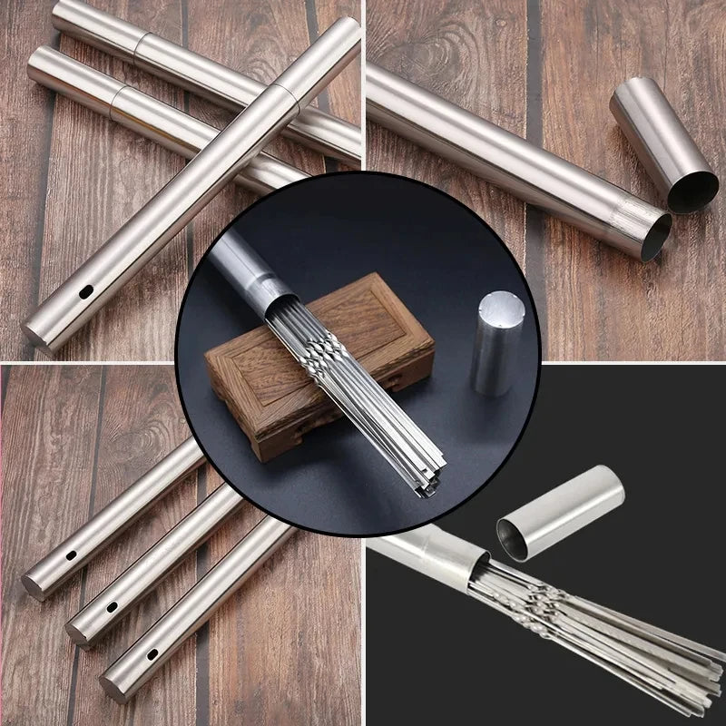 Grillspieße | Antihaft | Gleichmäßiges Garen | Metall (10 Stück)