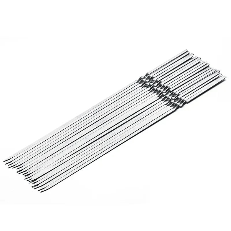 BBQ Grillspieße Set – Edelstahl 304 – 10 Stück, 28 cm – Hitzebeständig & Rostfrei