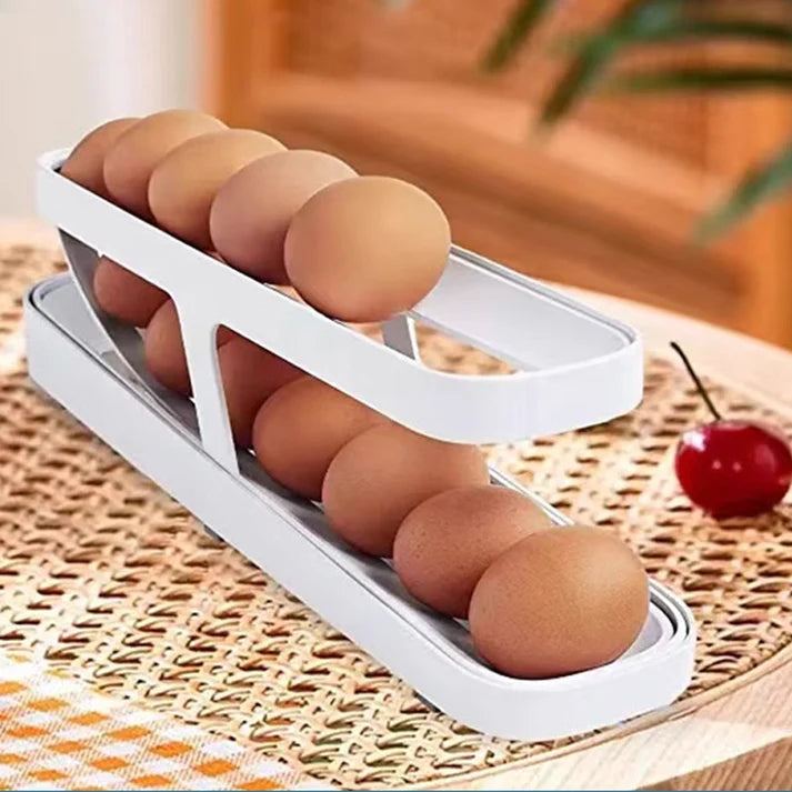 Automatischer Eierschalenhalter, scrollender Eierbecher für Küche, hygienisch und praktisch