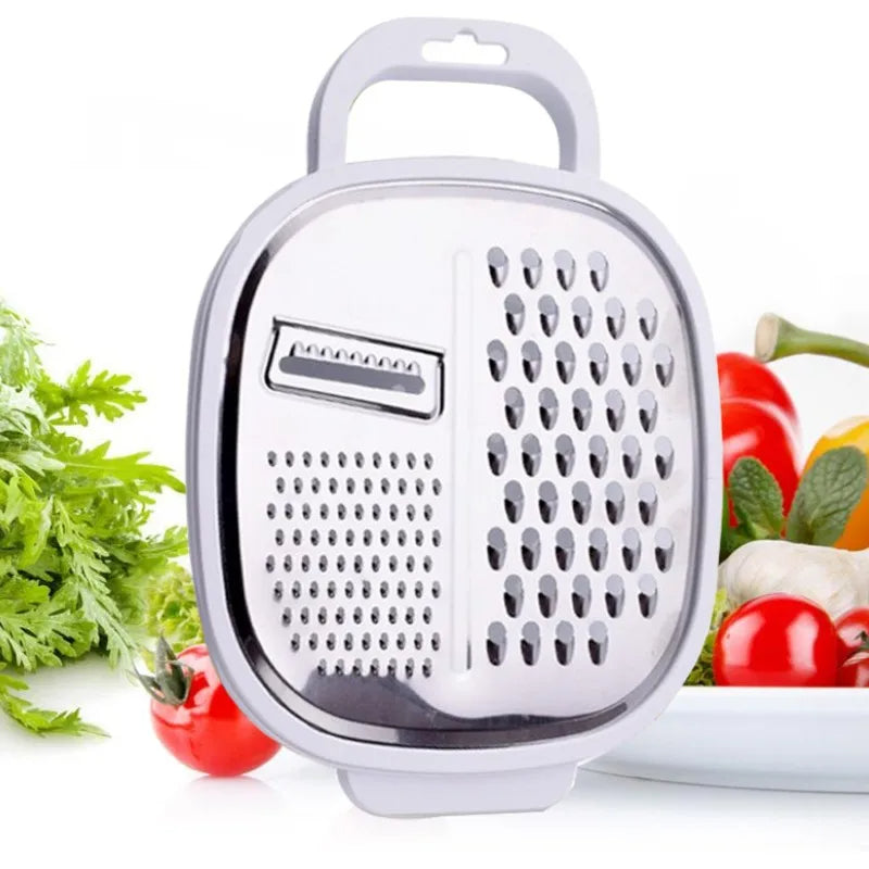 4-in-1 Gemüseschneider & Reibe – Handbetriebener Hobel für Käse, Karotten & Kartoffeln