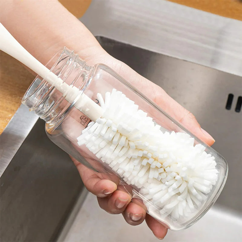 Set aus 2 Glasreinigern mit langem Griff – Spons Borstel Cup Scrubber für Weingläser, Flaschen und Haushaltsreinigung – Küchenschwämme für Glaswaren, 26/40 cm x 9 cm x 6 cm