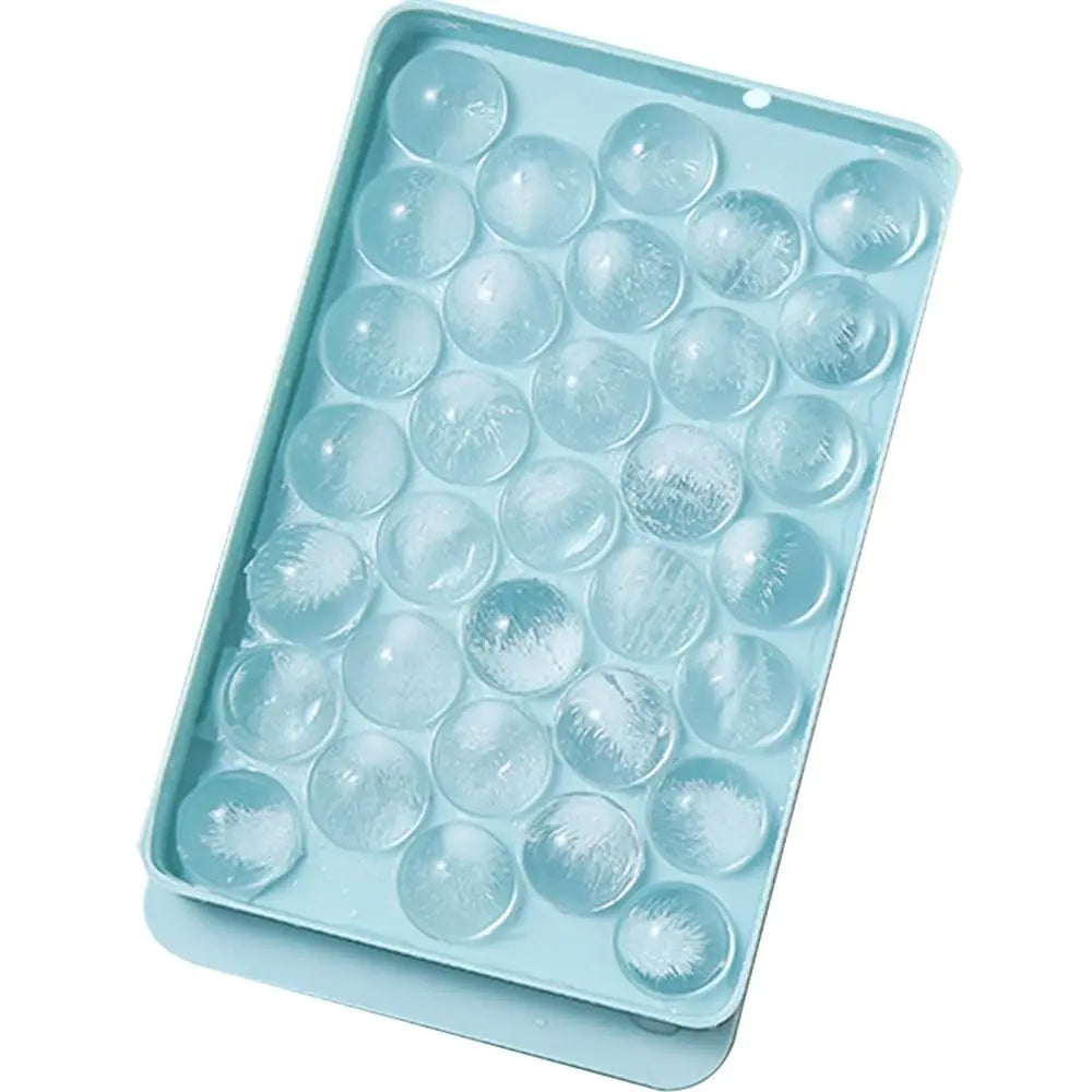 Mini-Eiswürfelform 2er-Set – Mit Deckel – Runde Eiswürfel für Cocktails, Whisky & mehr