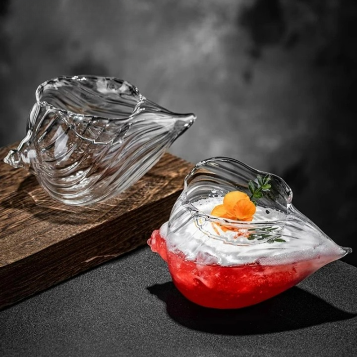 Set aus 2 Muschelform Cocktailgläsern – Premium Design – 300 ml