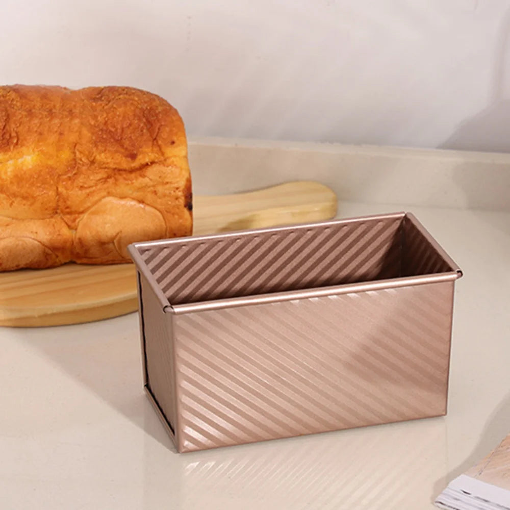 Toastbackform mit Deckel | Antihaft | Gleichmäßige Wärmeverteilung | Metall
