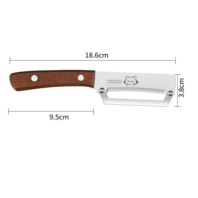 Hochwertiges Schälmesser mit Holzgriff – Obst- und Gemüseschäler, 18,6 cm