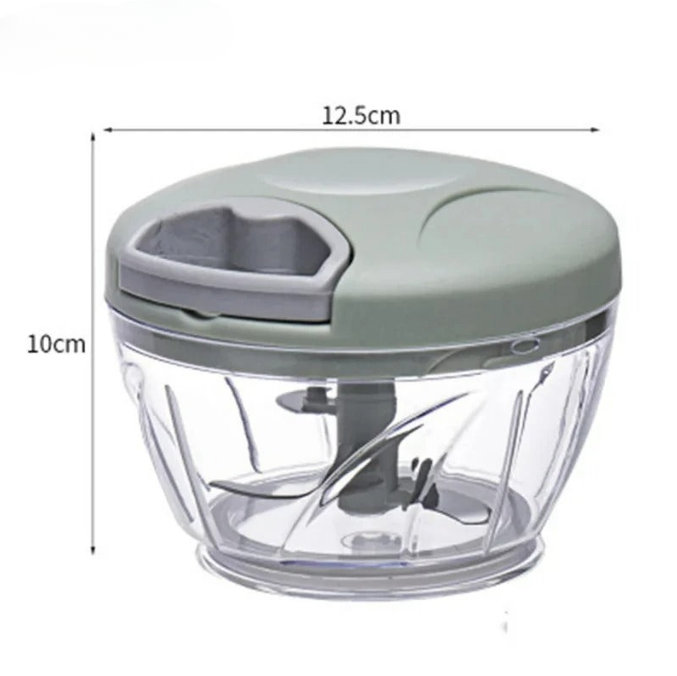 500 ml manueller Fleischwolf, Knoblauchhacker & Gemüseschneider – Hand-Pull-Presse für Küche, Fleischbällchen, Salsa, Guacamole und mehr