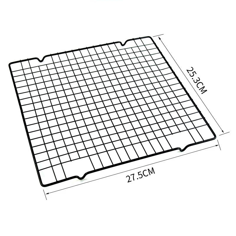Antihaft-Kühlgitter für Kuchen, Gebäck und Brot – 27,5x25,5 cm