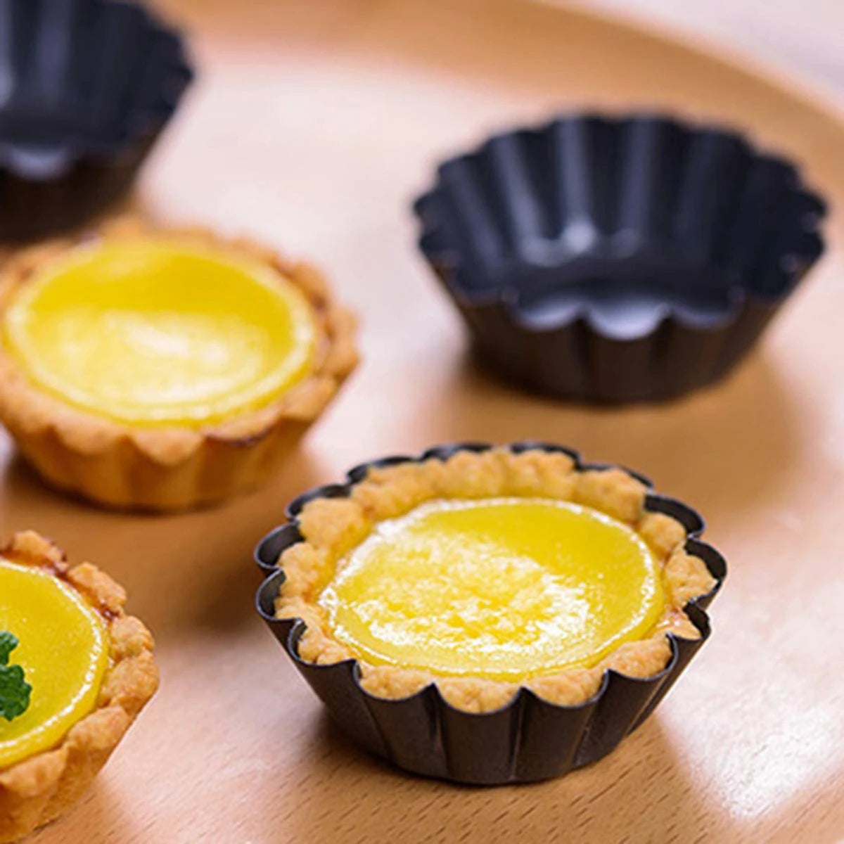 12er muffin backform aus kohlenstoffstahl – antihaftbeschichtet, wiederverwendbar, für cupcakes, pudding & kleine eierkuchen