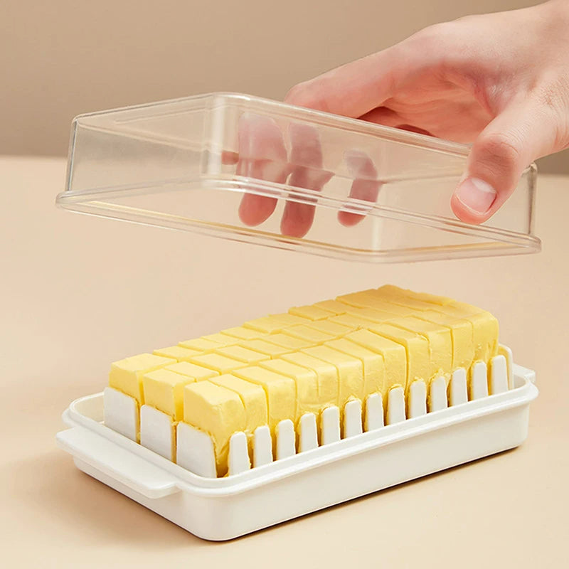 Butter- und Käse-Aufbewahrungsbox mit Deckel – Kompakte Lebensmittelbox für den Kühlschrank