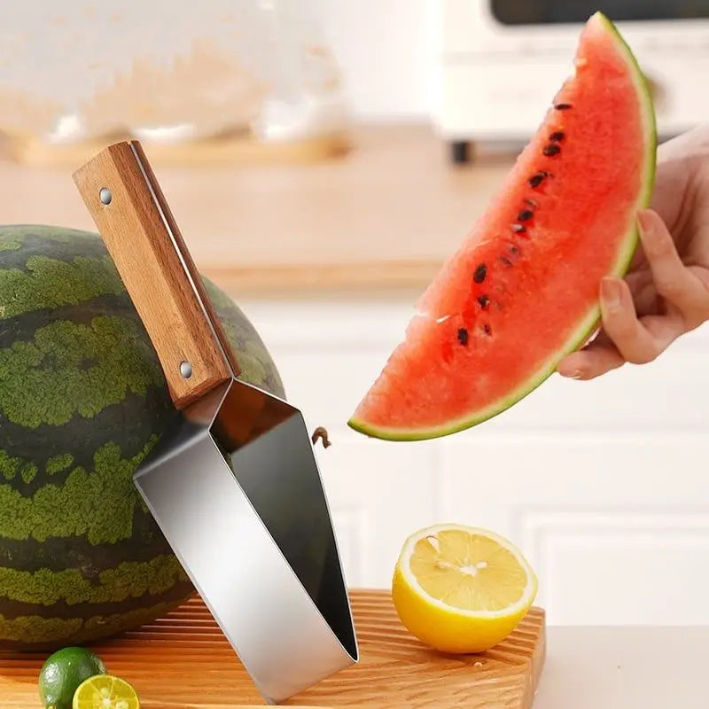 Wassermelonen Schneider aus Edelstahl – Präzises Schneiden für Obst & Gemüse, Einfache Handhabung