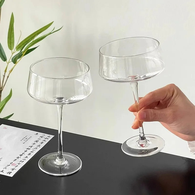 Set aus 2 Cocktailgläsern – Japanischer Stil – Kreatives Design – 250 ml