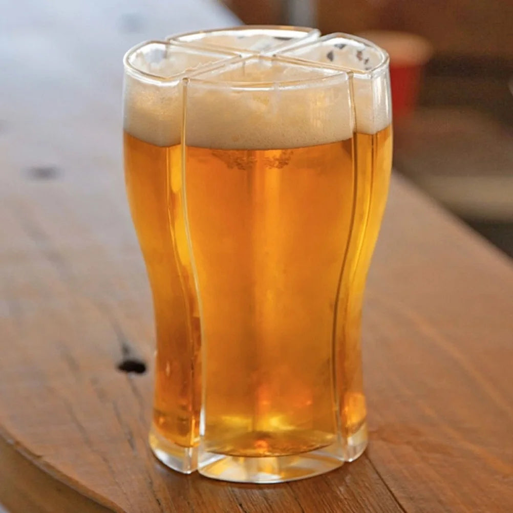 Biergläser Set – 4-in-1 Design – Acryl – Stapelbar & Bruchsicher