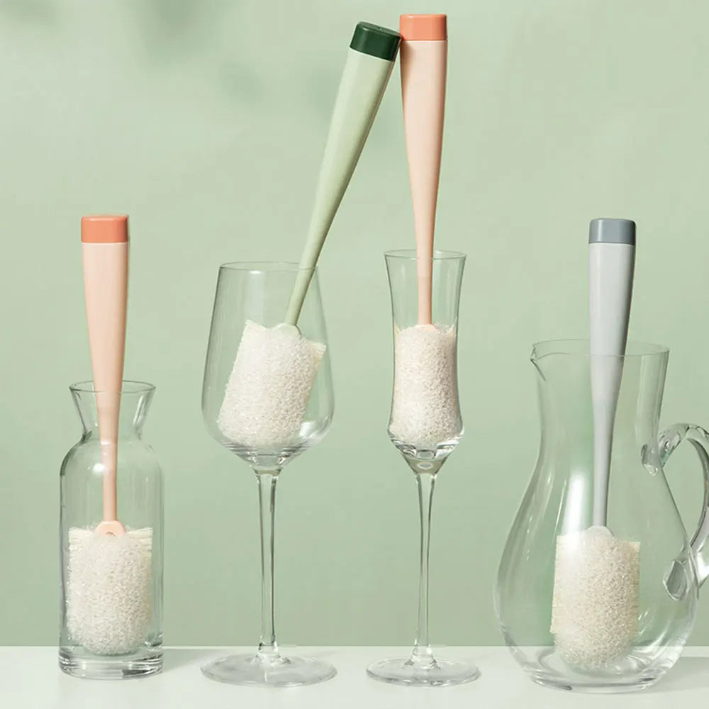 Flaschenwasser Bekerborstel mit langem Stiel, abnehmbare Reinigungsbürste für Flaschen, Tassen und Thermoskanne, vielseitig einsetzbar
