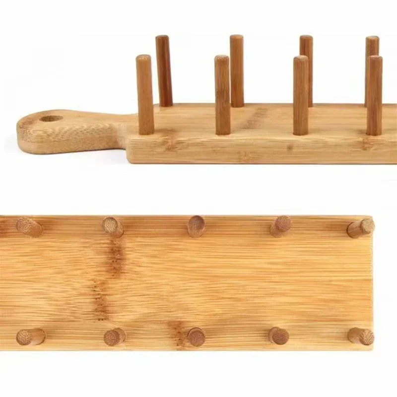 Bambus Taco Halter – Platz für 8 Tacos, Stabiles Taco Rack für Tortillas, Burritos & Wraps, Ideal für Zuhause & Partys