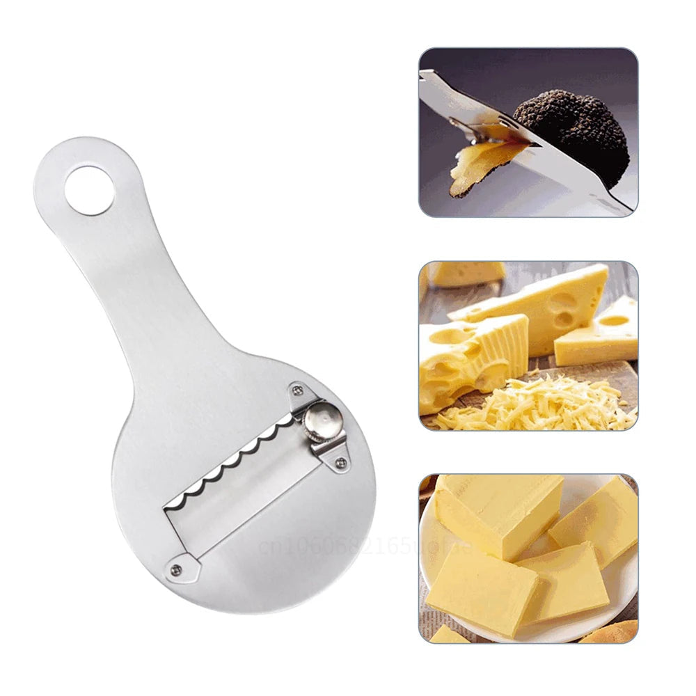 Edelstahl Trüffelhobel – Verstellbare Klinge für Schokolade, Käse & mehr – 18,2 x 9 cm