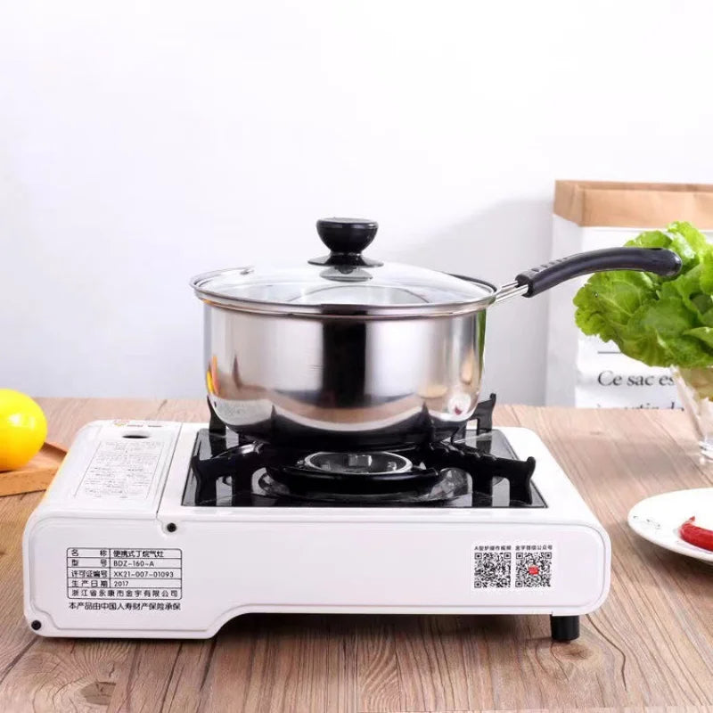Edelstahl Soßentopf 18 cm – Antihaft, Hitzebeständig, Ideal für Milch, Kaffee & Suppe