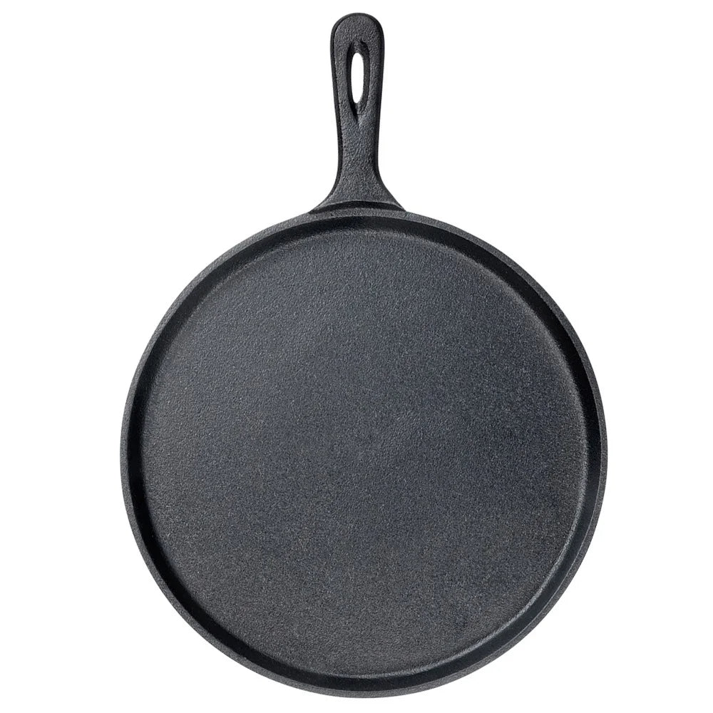 Gusseiserne Pfanne 26 cm – Induktion & Ofen geeignet, Perfekt für Pfannkuchen & Pizza