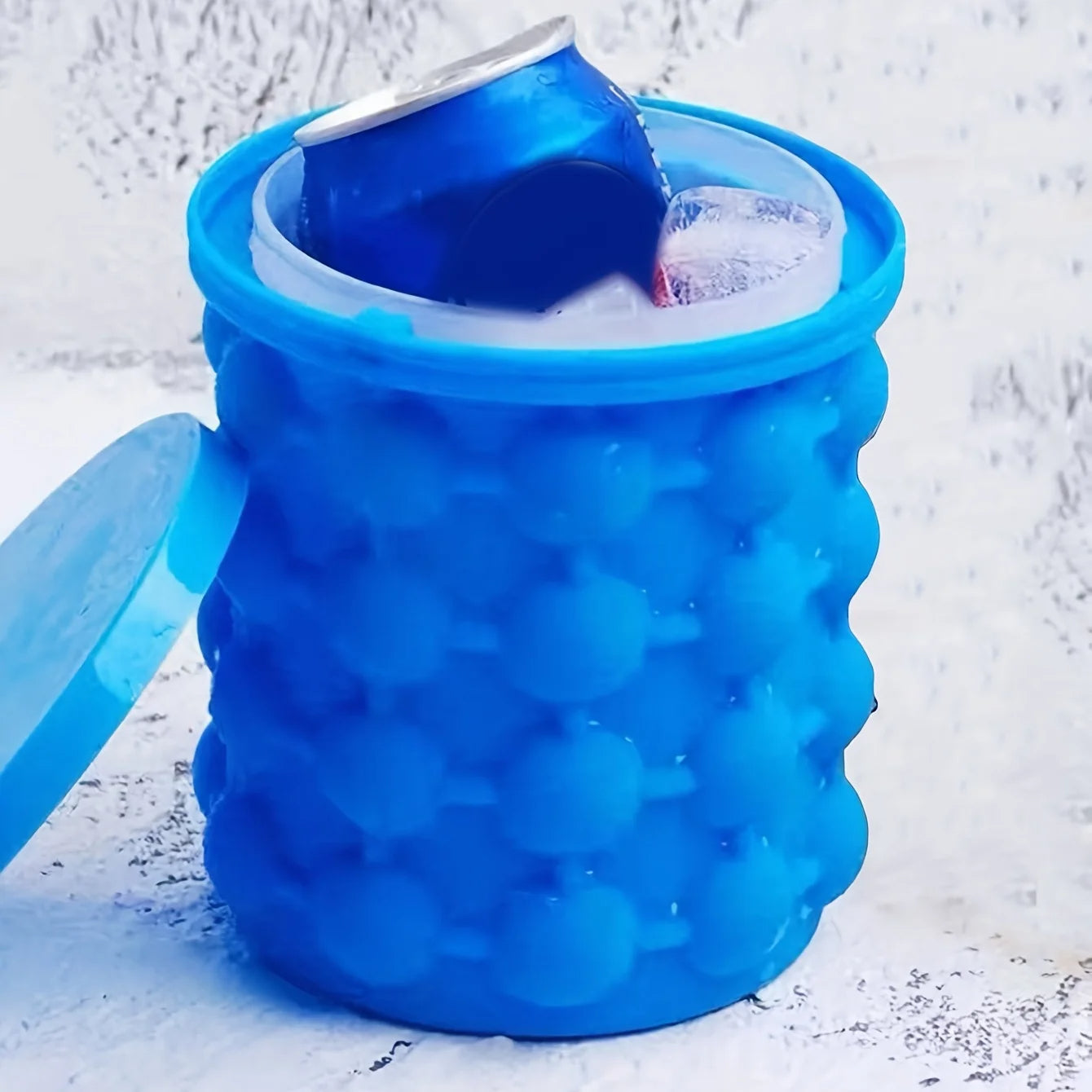 2-in-1 Silikon Eiswürfelform und Eiskübel – Perfekt für Zuhause, Bars & Restaurants