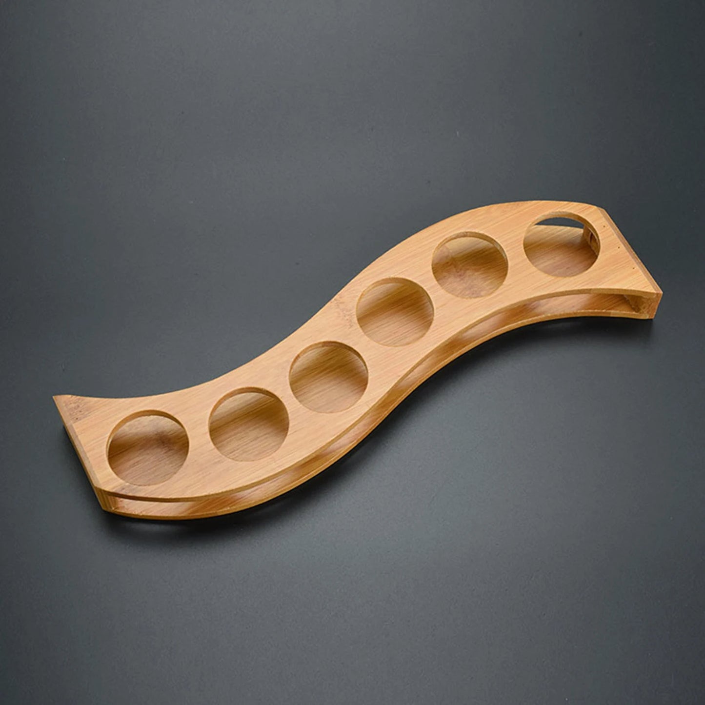 Gläserhalter aus Holz – 6-Loch Design – Organizer für Bar & Küche
