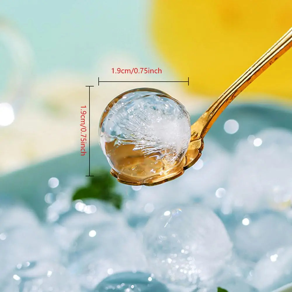 Mini-Eiswürfelform 2er-Set – Mit Deckel – Runde Eiswürfel für Cocktails, Whisky & mehr