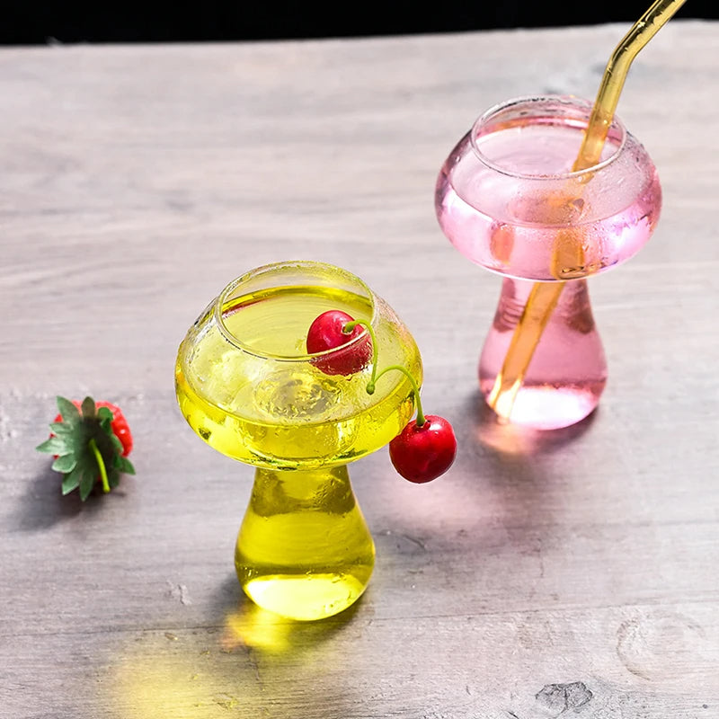 Pilzförmiges Cocktailglas – 260 ml – Transparentes Glas – Vielseitig einsetzbar
