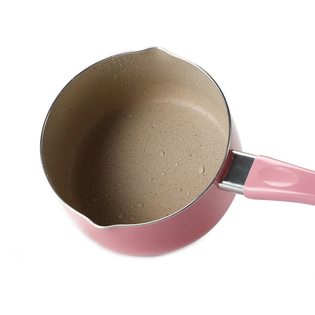 Antihaftbeschichtete Aluminium-Stielkasserolle mit Deckel 1,4L – für Milch & Saucen