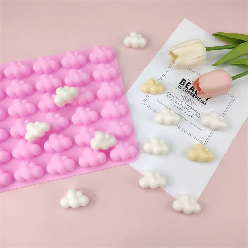 2 Stück Clouds Silikonform – Wettermotiv – Flexibel & Antihaft – 21,6 x 16 cm
