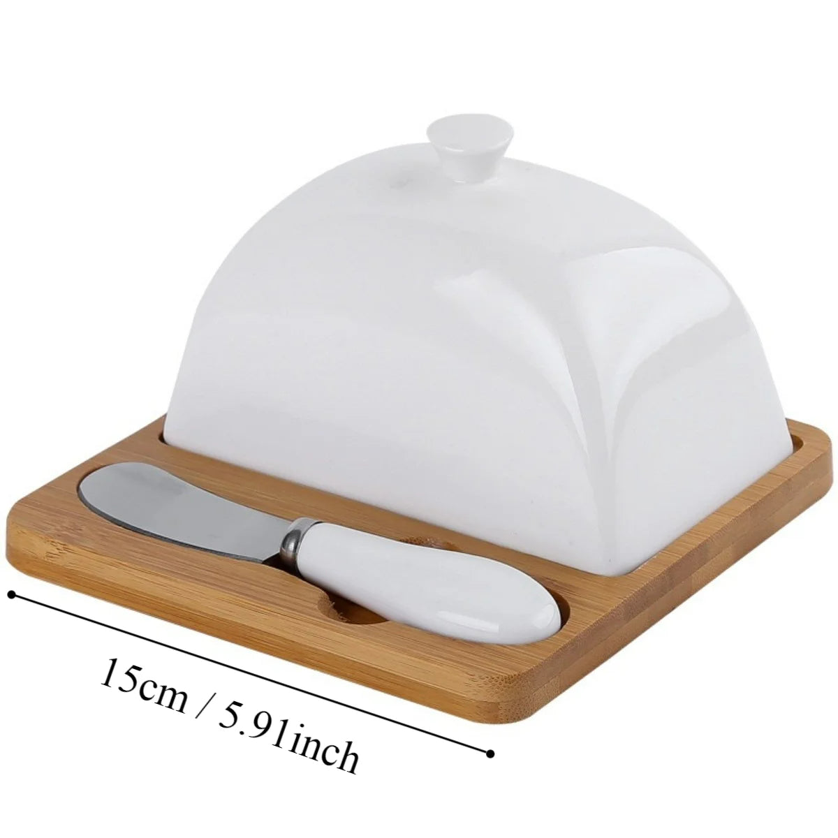 Keramische Butterdose mit Deckel – Schattige Kleine Sausschotel für Butter, Käse, Kräuter und Snacks