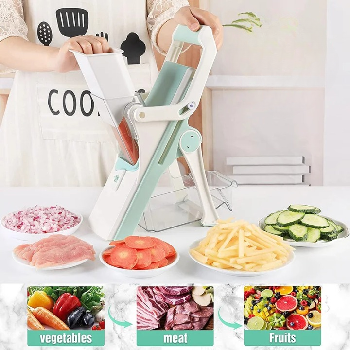5-in-1 Gemüseschneider Mandoline – Vielseitiger Küchenhobel für Gemüse, Obst und mehr