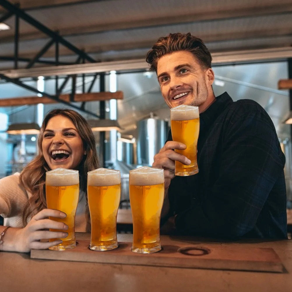 Biergläser Set – 4-in-1 Design – Acryl – Stapelbar & Bruchsicher