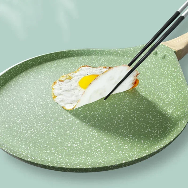 Antihaft Pfanne 18 cm – Leichte Pancake Pfanne für Crêpes, Eier & Pizza – Induktion & Gasherd geeignet