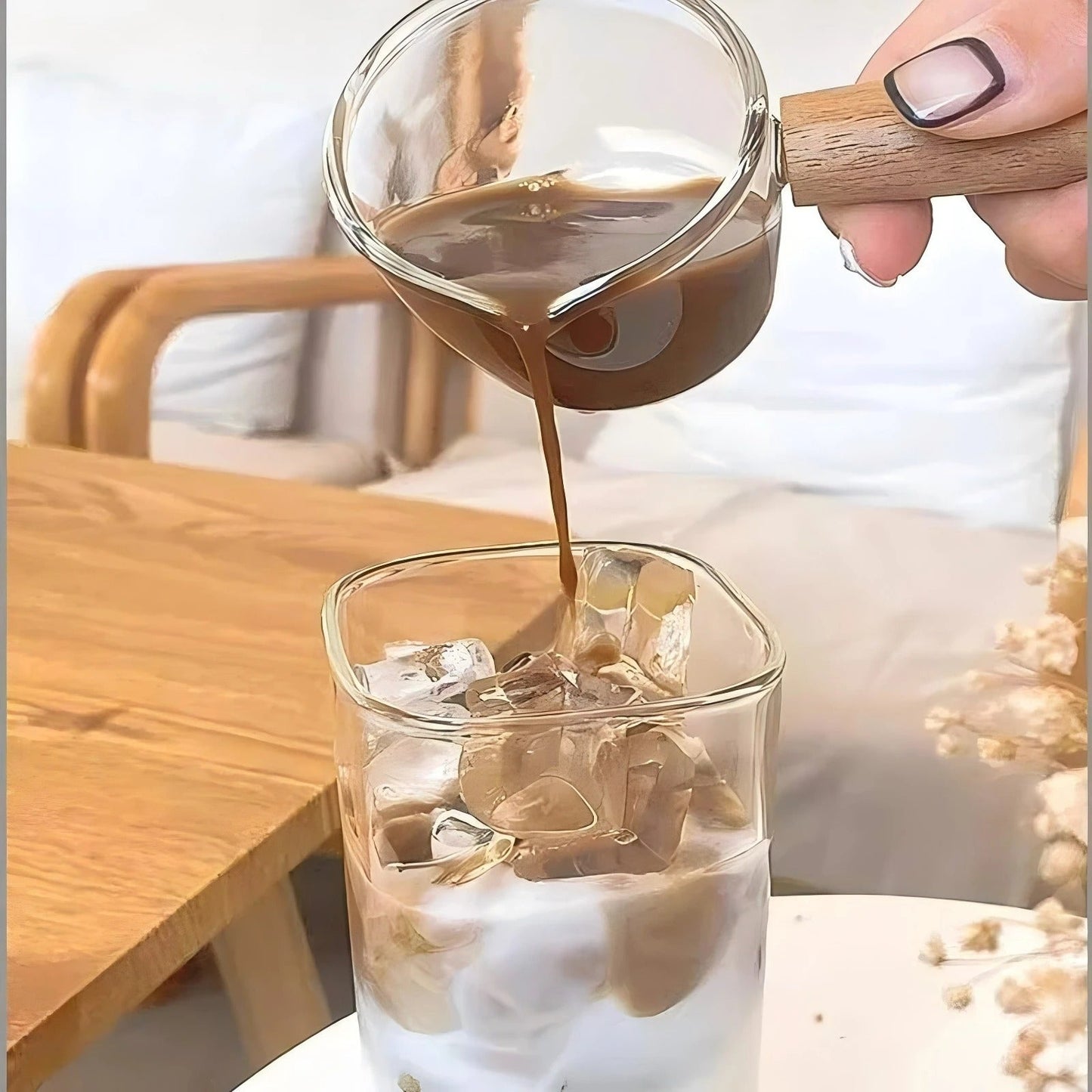 Trinkglas | Antihaft | Hitzebeständiger Schutz | Glas