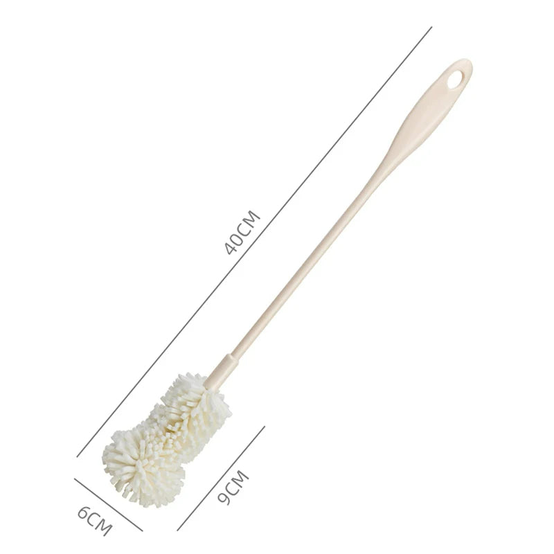 Set aus 2 Glasreinigern mit langem Griff – Spons Borstel Cup Scrubber für Weingläser, Flaschen und Haushaltsreinigung – Küchenschwämme für Glaswaren, 26/40 cm x 9 cm x 6 cm
