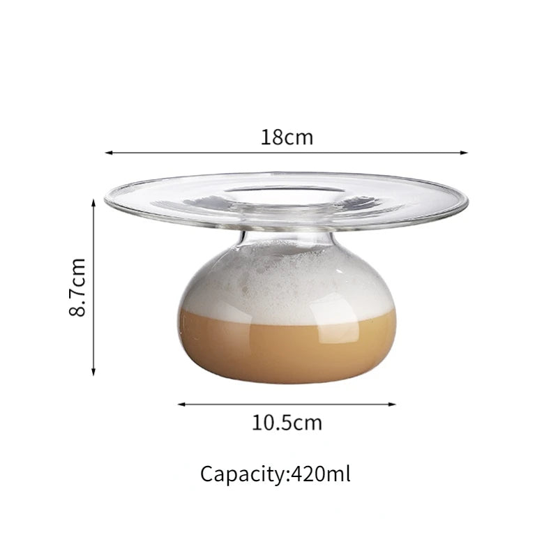 Molekular Cocktailglas – UFO-Design – 420 ml – Ideal für Cocktails & Sashimi
