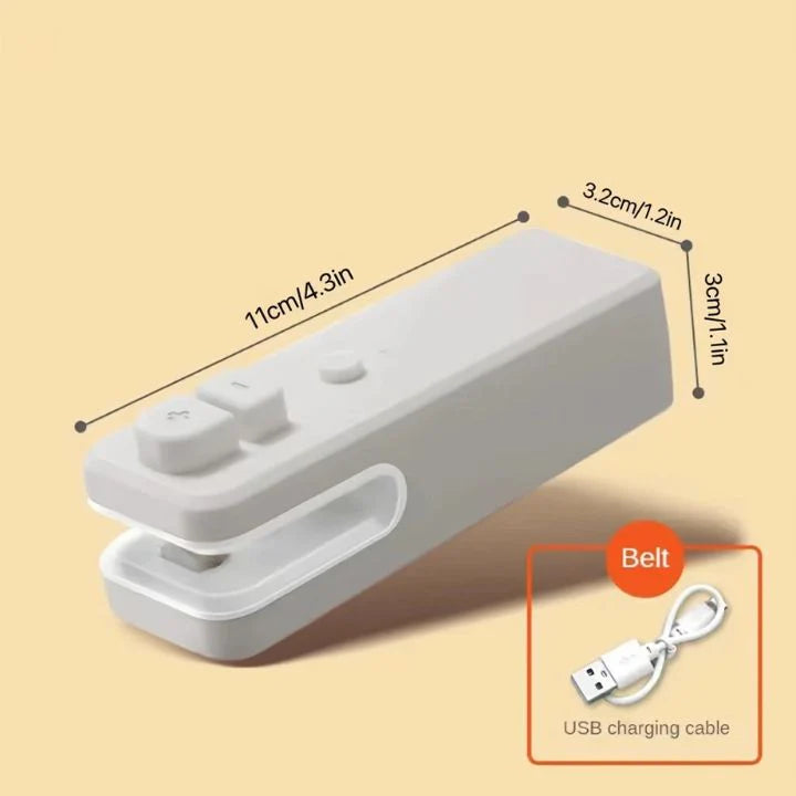2er-Set 2-in-1 Mini Folienschweißer & Kutter – USB-aufladbar – Tragbar & einfach zu bedienen