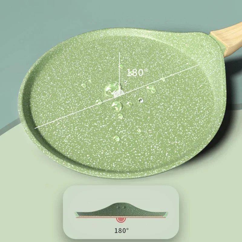 Antihaft Pfanne 18 cm – Leichte Pancake Pfanne für Crêpes, Eier & Pizza – Induktion & Gasherd geeignet