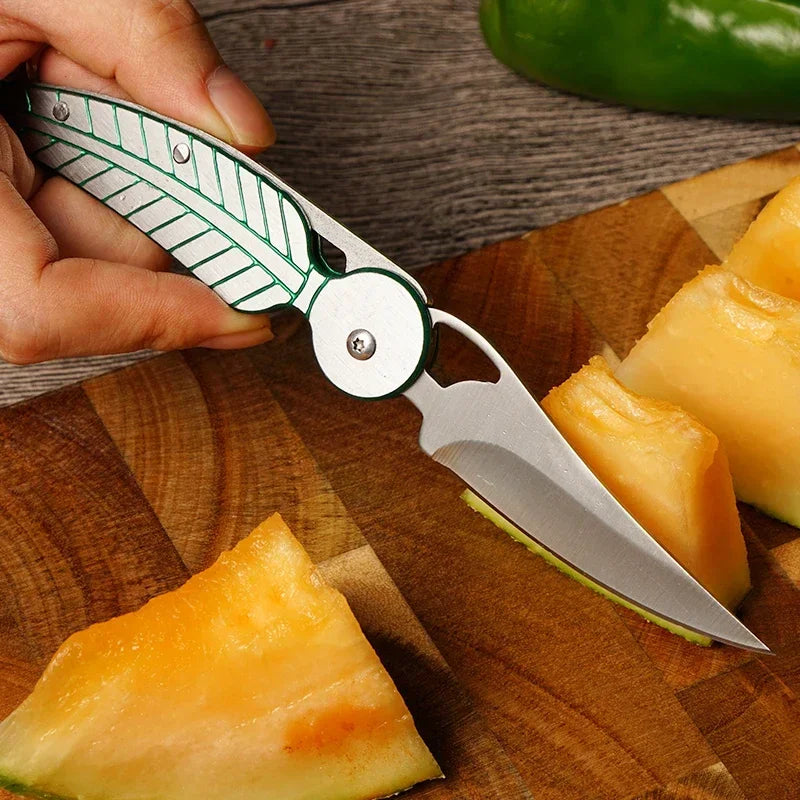 2 Stuks Klappbares Edelstahl Taschenmesser – Leichtes Outdoor- & Küchenmesser, Vielseitig für Camping, Reise & Alltag