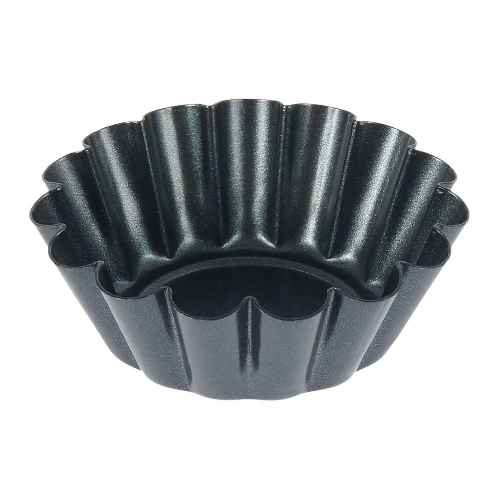 12er muffin backform aus kohlenstoffstahl – antihaftbeschichtet, wiederverwendbar, für cupcakes, pudding & kleine eierkuchen