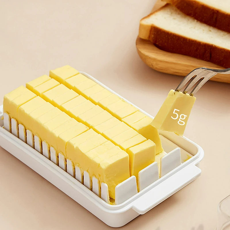 Butter- und Käse-Aufbewahrungsbox mit Deckel – Kompakte Lebensmittelbox für den Kühlschrank