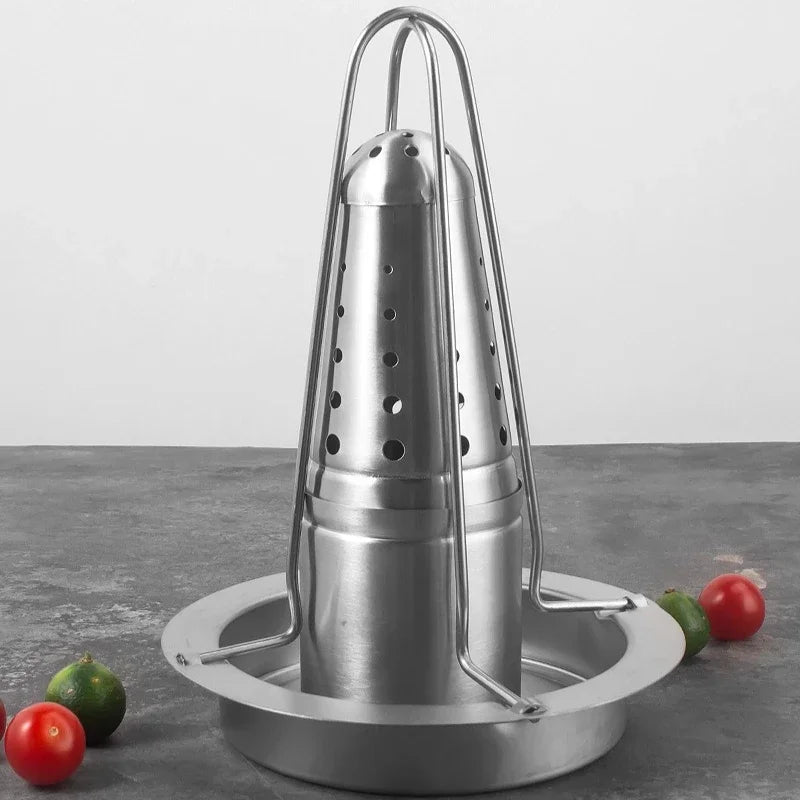 Bierdosen-Hähnchenhalter – Edelstahl Grillgestell für saftiges Geflügel – Antihaft, Stabil, BBQ & Backofen
