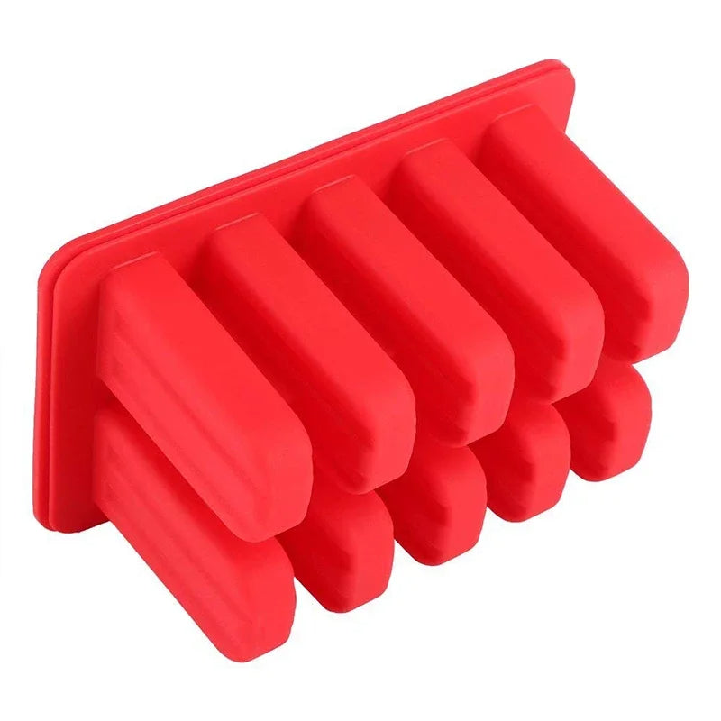 Eisformen aus Silikon – 10er Set – Lebensmittelecht & BPA-frei – 8,8 x 5,7 Zoll