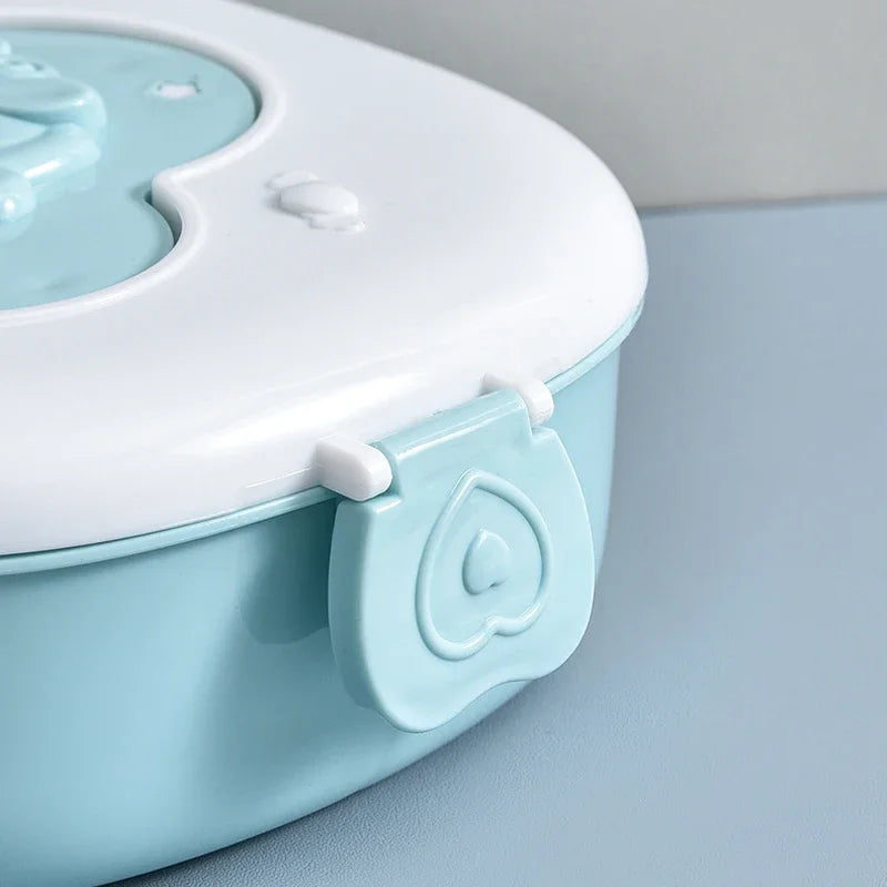 Bento Lunchbox für Kinder – 3 Fächer, Mikrowellengeeignet, Auslaufsicher