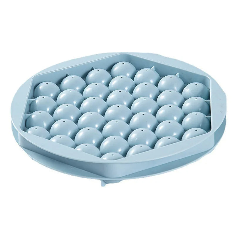 Eiswürfelform – 2er Set für 33 Eishockey-Eiskugeln – PP Kunststoff – 20 cm