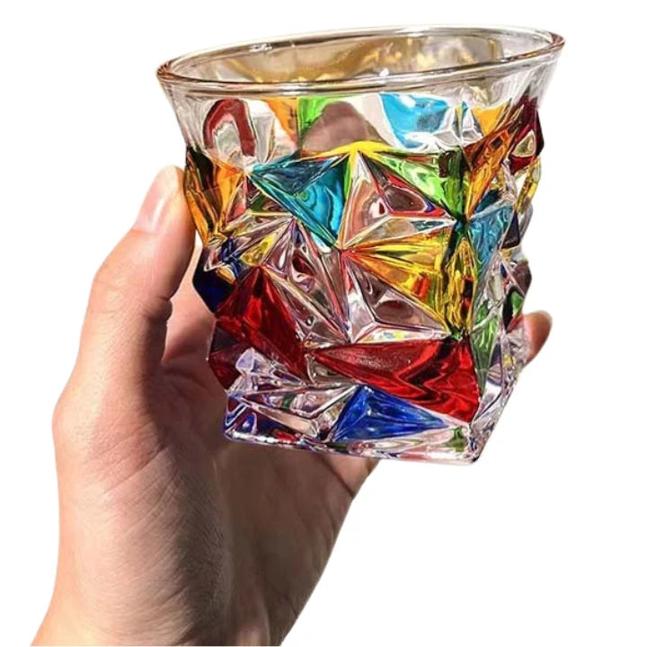 Handbemalte Kristallgläser – 4-teiliges Set mit 300 ml