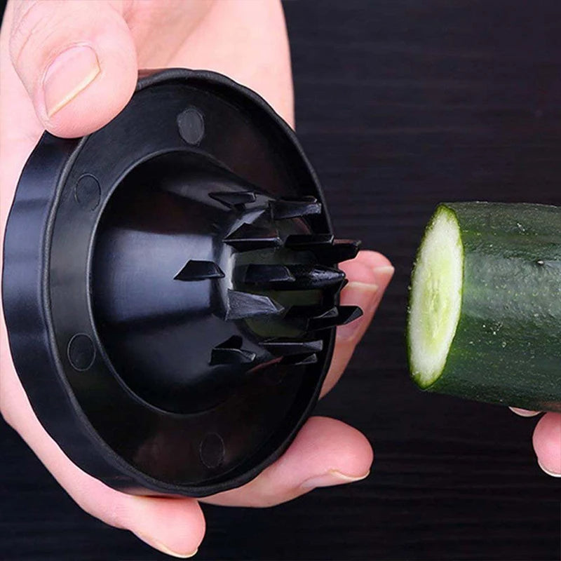 Spiralschneider für Gemüse – Handbetriebene Spiraalschneidemaschine aus Edelstahl für Zucchini, Karotten und Radieschen