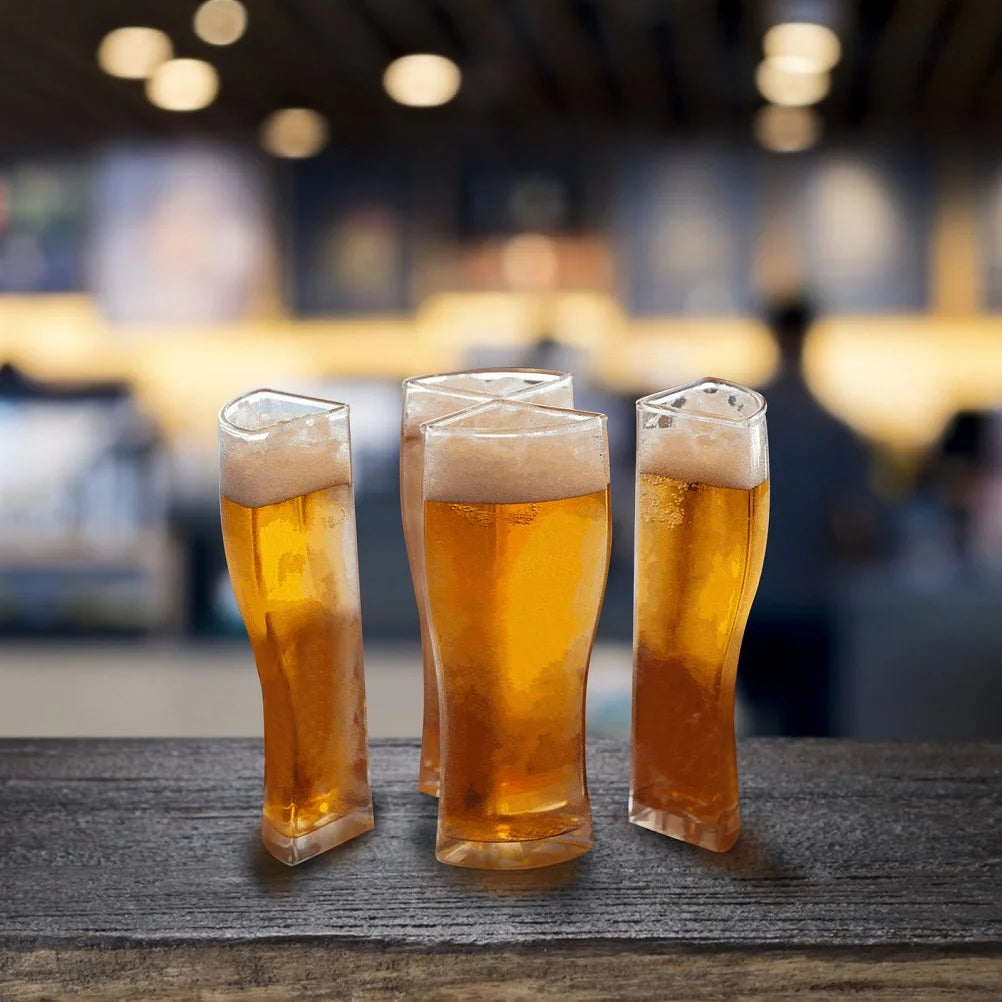 Biergläser Set – 4-in-1 Design – Acryl – Stapelbar & Bruchsicher