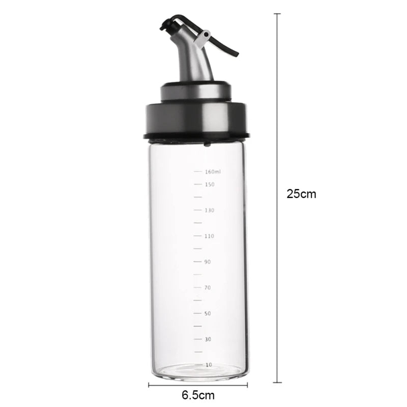 500ml Ölflasche aus Borosilikatglas – Tropffreier Spender für Öl, Essig & Sojasauce – Staubdicht & Hygienisch