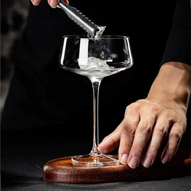 Set aus 2 Cocktailgläsern – Ultradünnes Design – 16,3 x 8,5 cm – Retro Martini- & Weingläser