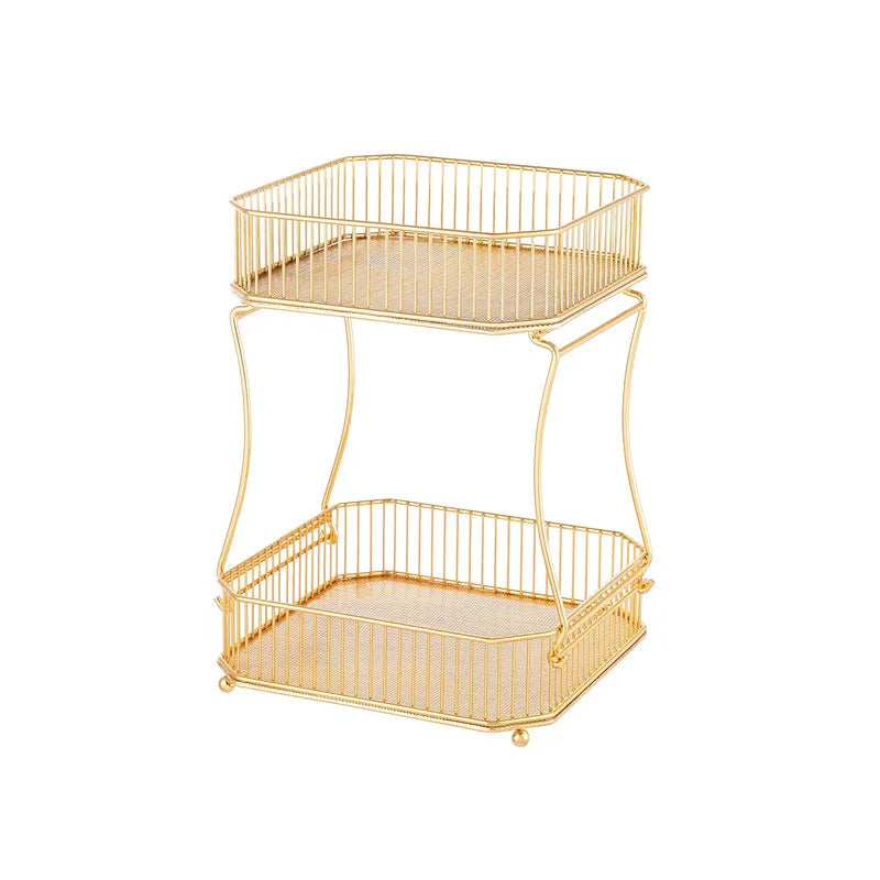 2-stöckiger Obstkorb – Große Kapazität, Abnehmbar, Modernes Design